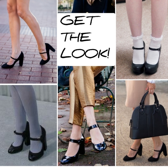 ALDO Patent Leather Retro Mary Jane Heels - Picture 3 of 11